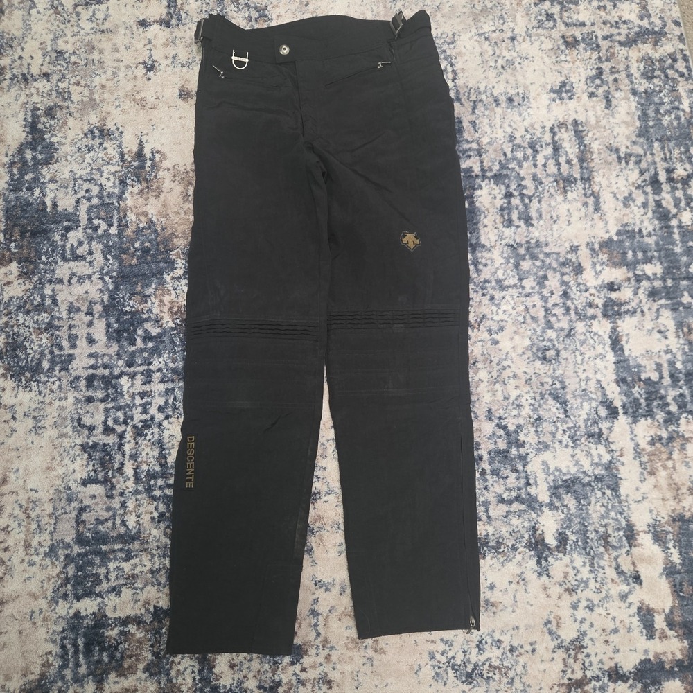 Descente Men's Ski Pants Size 32 Fits 26 Insulated Zip Leg Made In Japan